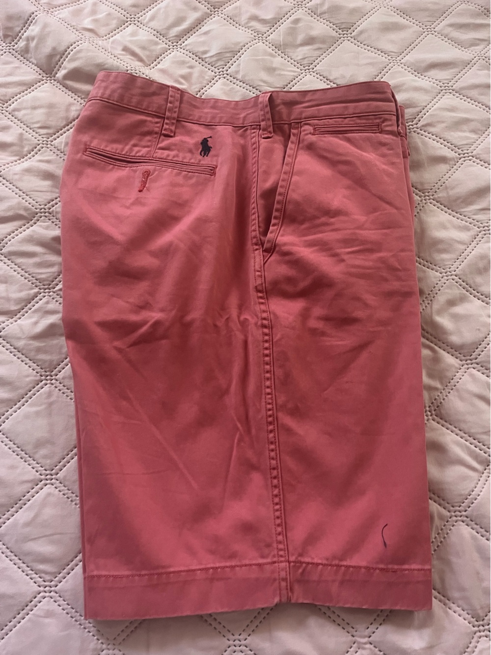 Polo by Ralph Lauren Coral Pink Flat Front Chino Shorts